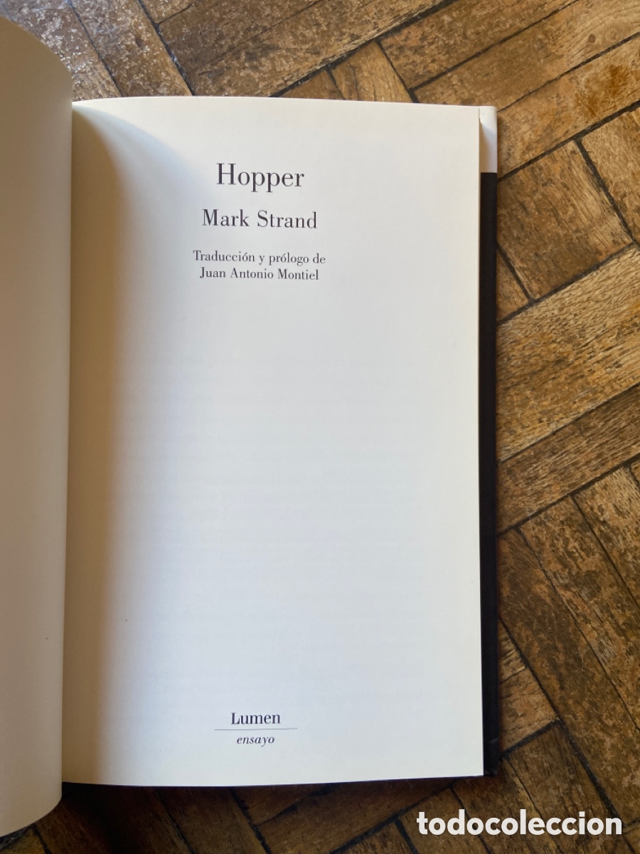 Libros de segunda mano: Hopper - Mark Strand - Lumen (2008) - Foto 2
