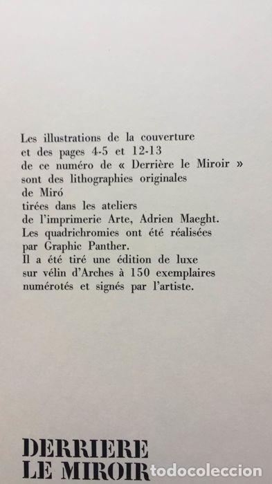 Libros de segunda mano: JOAN MIRO : DERRIERE MIROIR - Foto 4