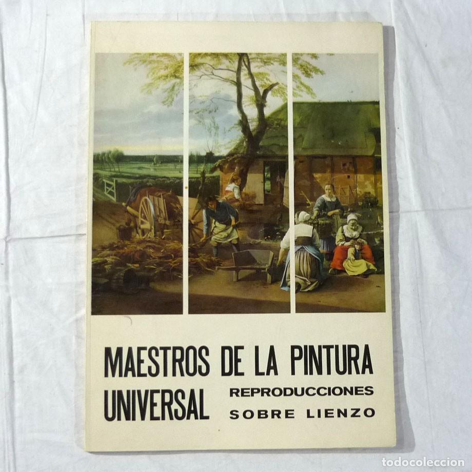 Second hand books: Maestros de la pintura Universal, reproducciones sobre lienzo 49 x 34 cm