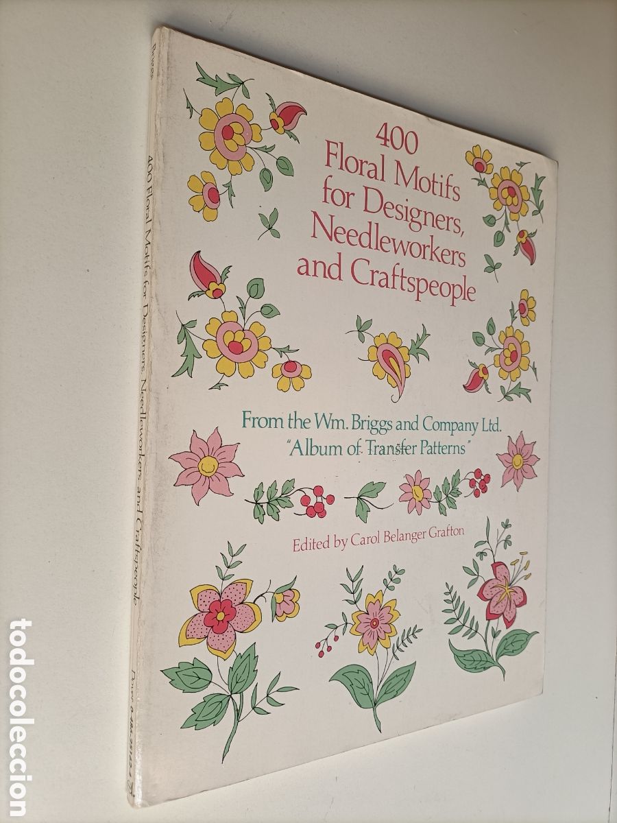 Libri di seconda mano: 400 Floral motifs for designers Needlworkers and craftspeople .t&eacute;cnicas pintura