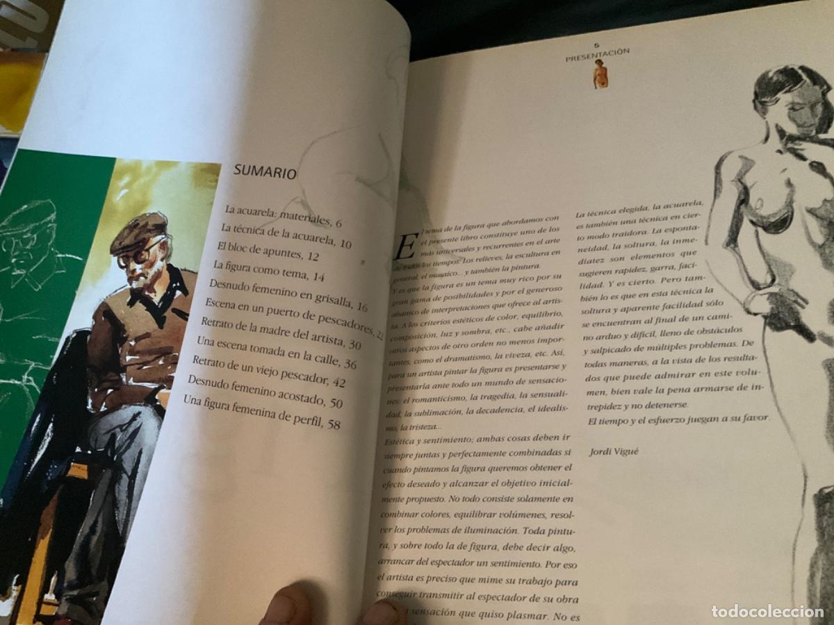 Libros de segunda mano: Figura a la acuarela, Parramon - Foto 3