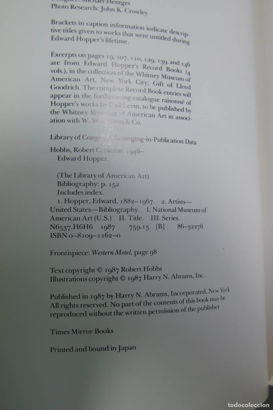 Libros de segunda mano: Edward Hopper. Hobbs - Foto 2