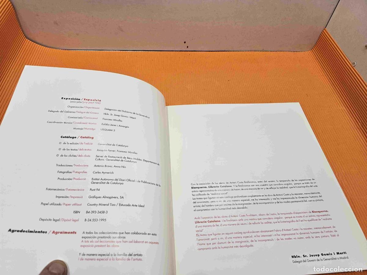 Libros de segunda mano: LIBRO CATALOGO EXPOSICION PINTOR ANTONI COSTA - Foto 2