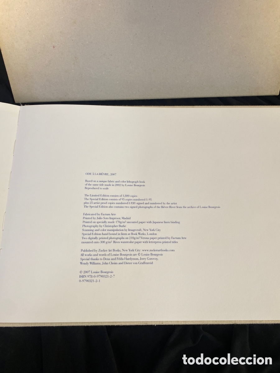 Libros de segunda mano: ODE A LA BIEVRE By Louise Bourgeois - Foto 6
