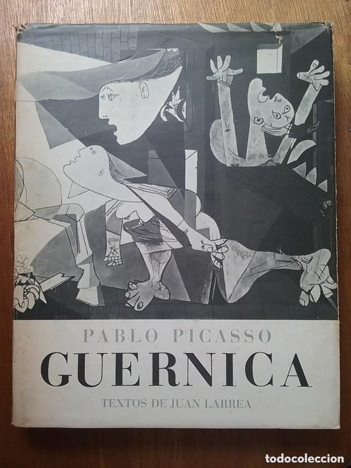Libros de segunda mano: GUERNICA, PABLO PICASSO, TEXTOS DE JUAN LARREA, LAMINA NUMERADA, CUADERNOS PARA EL DIALOGO EDICUSA
