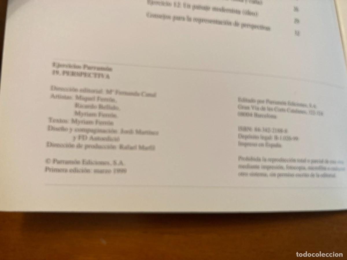 Libros de segunda mano: PERSPECTIVA / 19 / EJERCICIOS PARRAMON / CONS421 - Foto 2