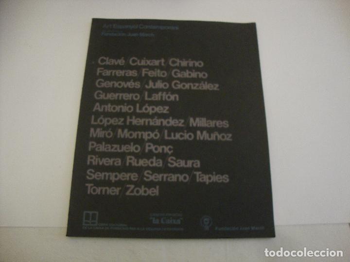 Libros de segunda mano: ART ESPANYOL CONTEMPORANI FUNDACIO JUAN MARCH JURIOL OCTUBRE 1979