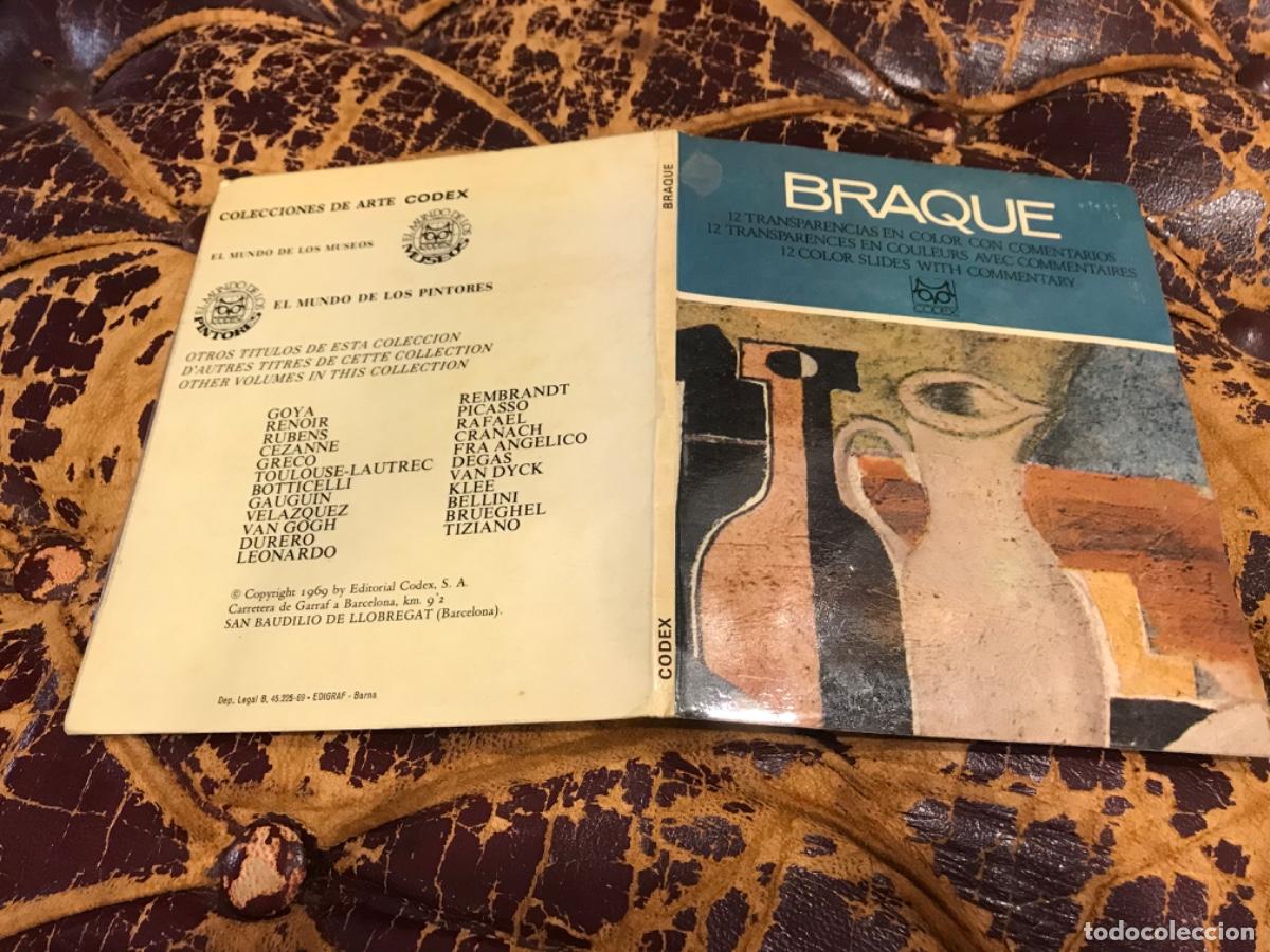 Libros de segunda mano: BRAQUE. 12 TRANSPARENCIAS EN COLOR CON COMENTARIOS. ED. CODEX, 1970 - Foto 1