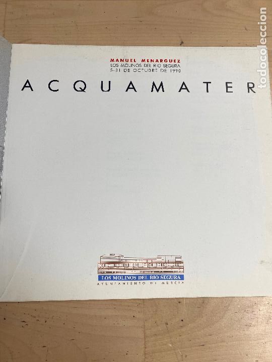 Libros de segunda mano: manuel menarguez exposicion acquamater - Foto 3