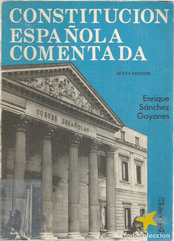 Libros de segunda mano: Constitucion espanola comentada - Sanchez Goyanes, Enrique - Foto 1