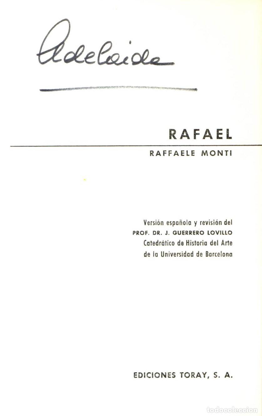 Libros de segunda mano: Rafael - Monti, Raffaele - Foto 1