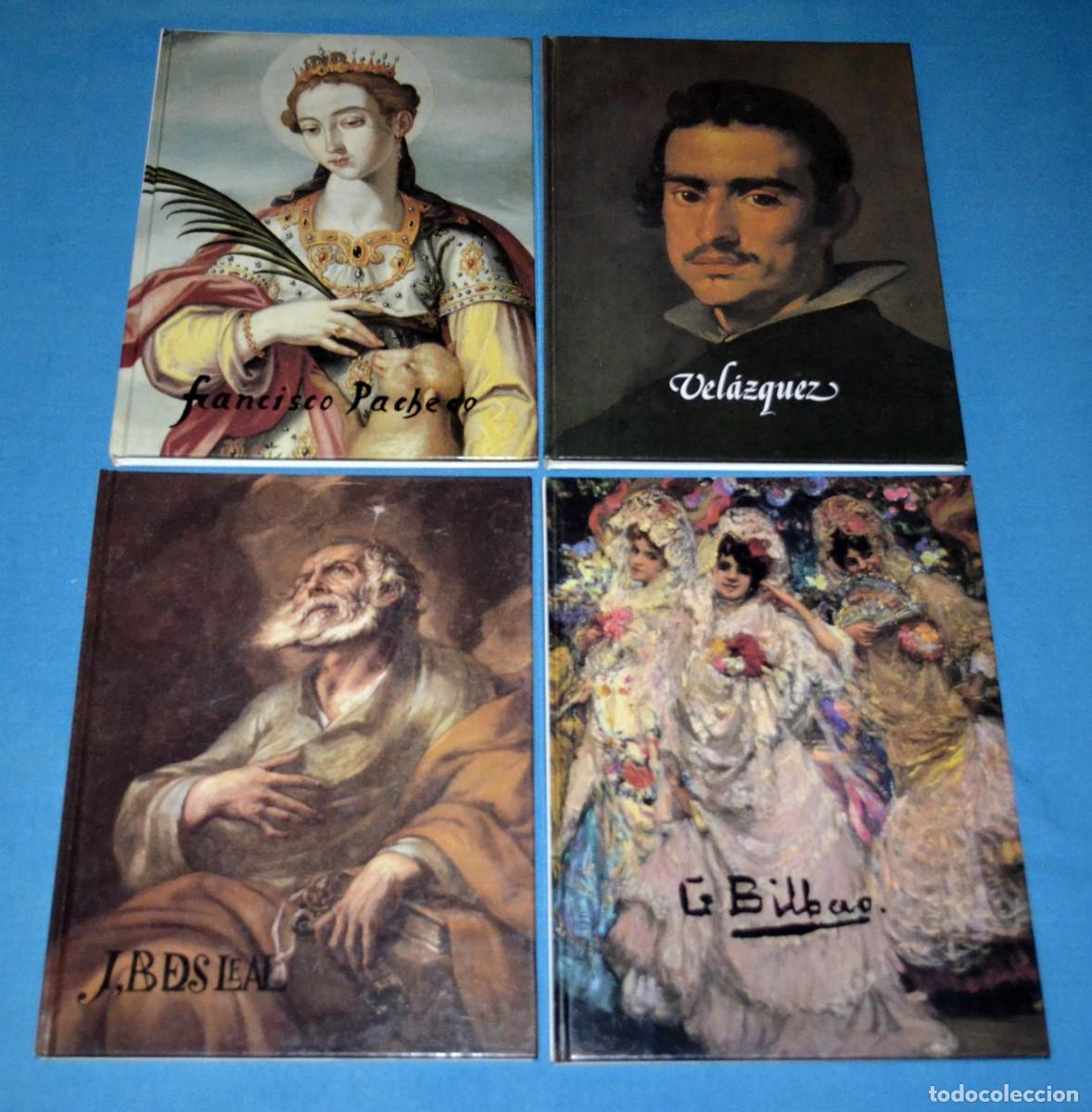 Libros de segunda mano: Lote 4 libros pintores arte. Caja San Fernando. Vel&aacute;zquez, G. Bilbao, Vald&eacute;s Leal, Pacheco.