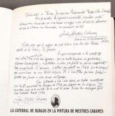 Libros de segunda mano: MESTRES CABANES - CATÁLOGO CON SUS ANOTACIONES MANUSCRITAS - LA CATEDRAL DE BURGOS...