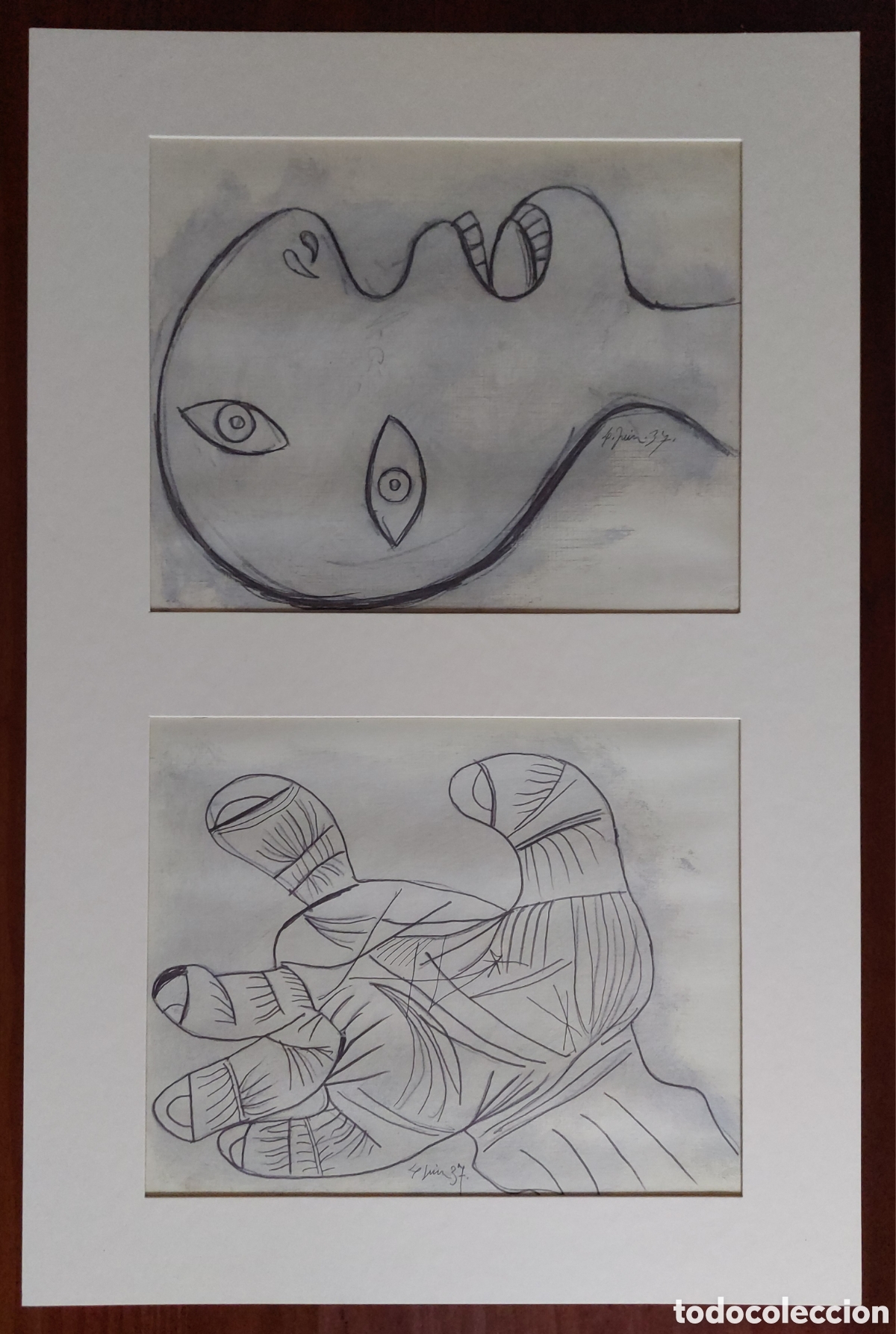 Libros de segunda mano: Facs&iacute;mil de boceto para &rdquo;Guernica&rdquo;. Pablo Picasso.