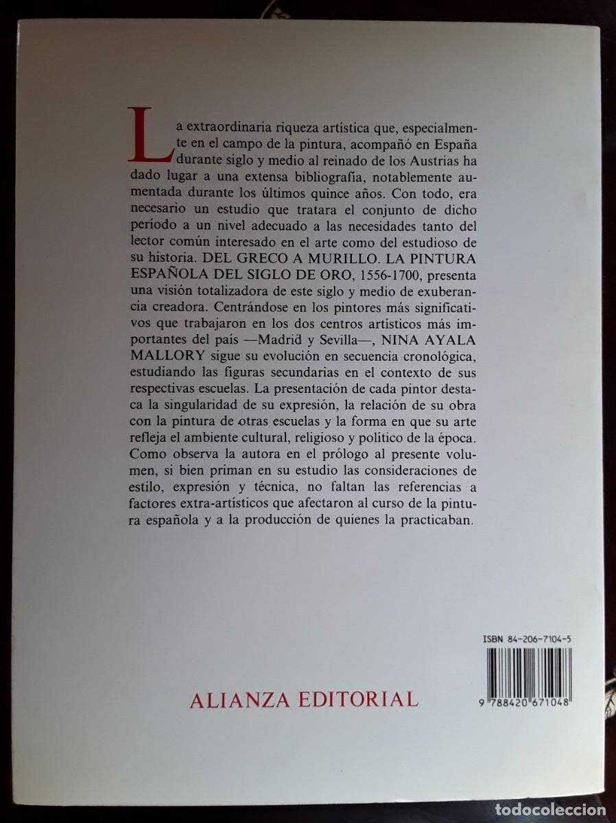 Libros de segunda mano: Del Greco a Murillo - Foto 2