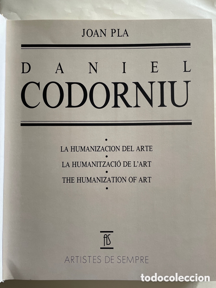 Libros de segunda mano: DANIEL CODORNIU - LA HUMANIZACION DEL ARTE 1988 - Foto 2