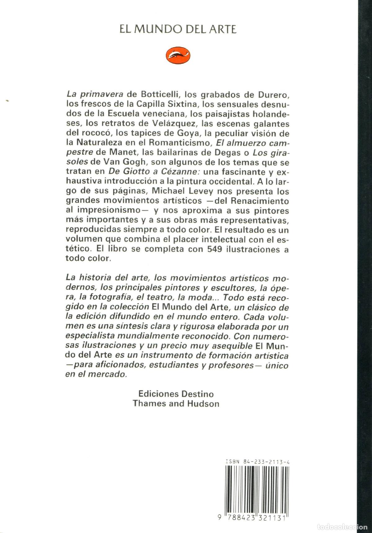Libros de segunda mano: De Giotto a Cezanne - Levey, Michael - Foto 3