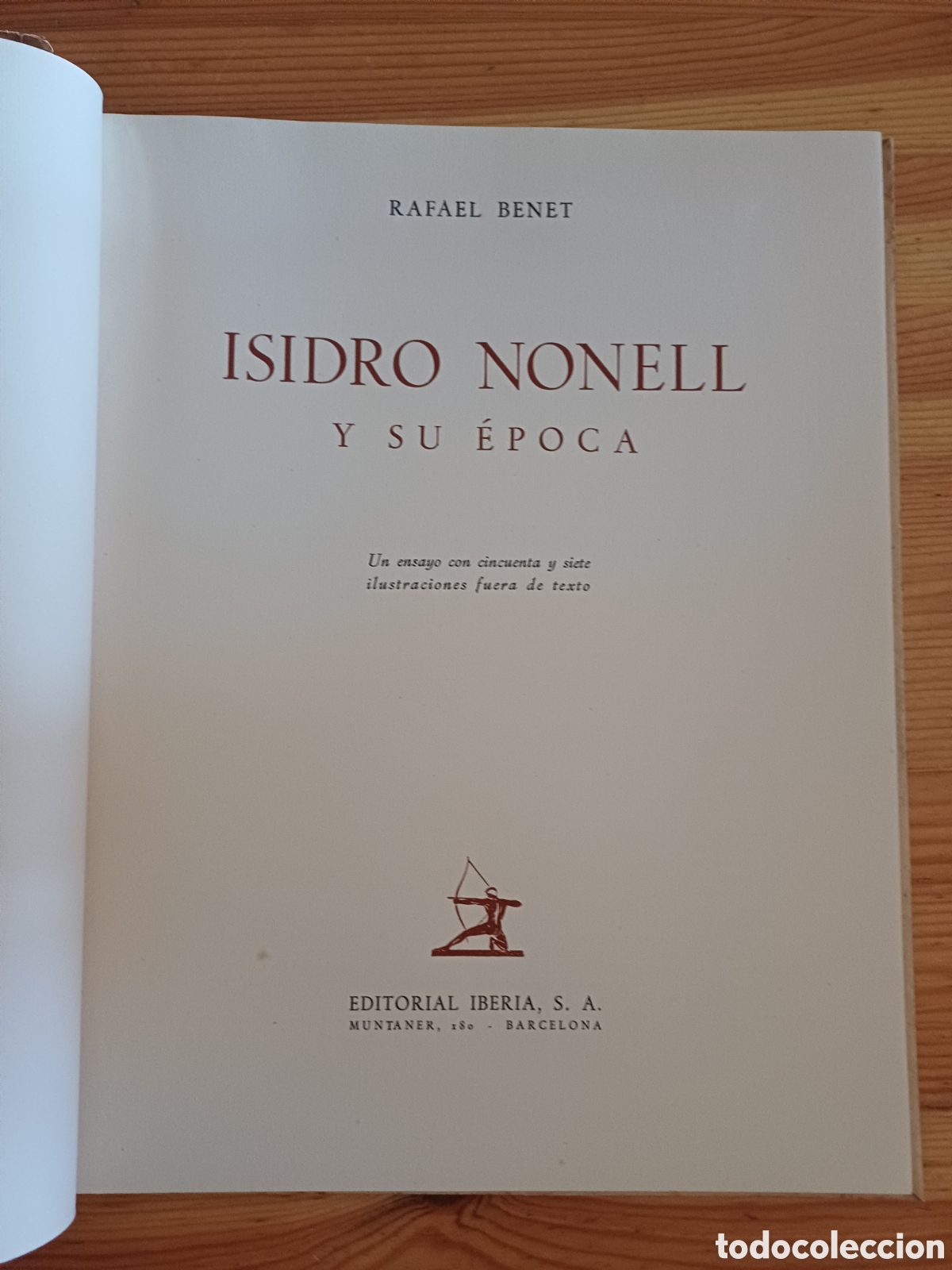Libros de segunda mano: Isidro Nonell y su &eacute;poca Rafael Benet - Foto 2