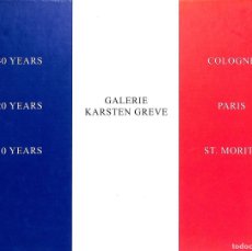 Libros de segunda mano: GALERIE KARSTEN GREVE - (ALEMÁN- INGLÉS)
