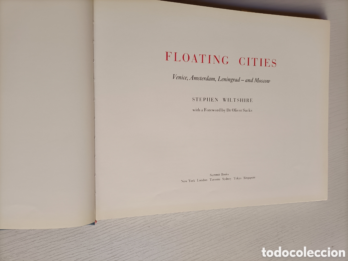Libros de segunda mano: Floating Cities . Stephen Wiltshire .Foreword by Oliver Sacks - Foto 8