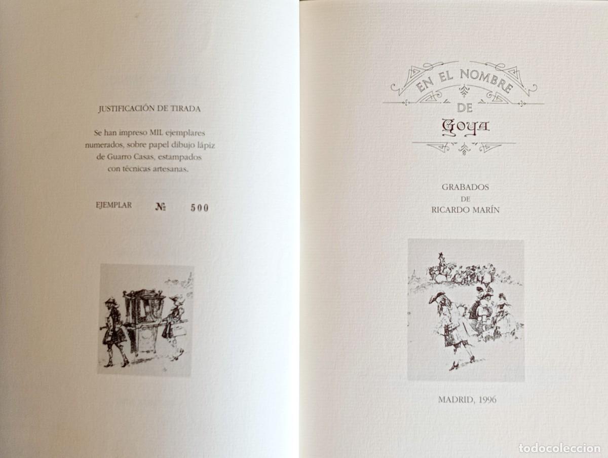 Libros de segunda mano: EN EL NOMBRE DE GOYA - Foto 2