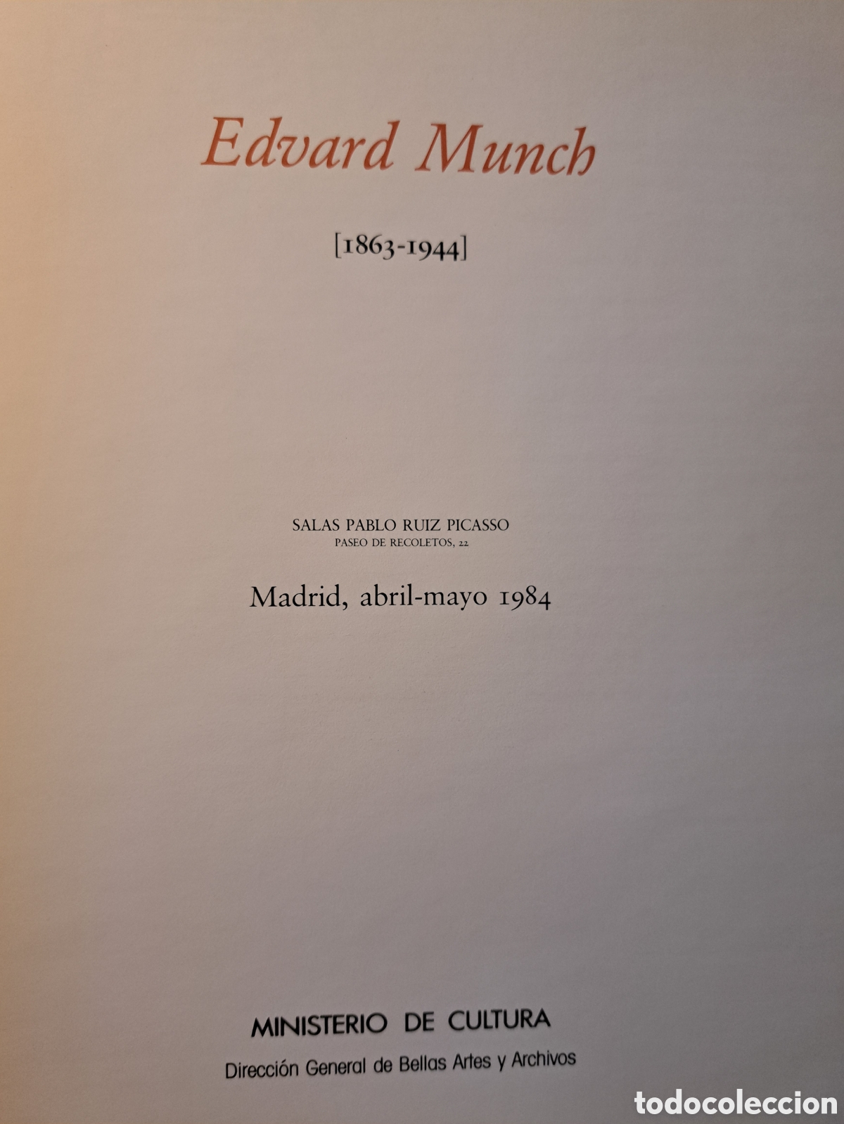 Libros de segunda mano: Cat&aacute;logo Eduard Munch 1984 - Foto 3