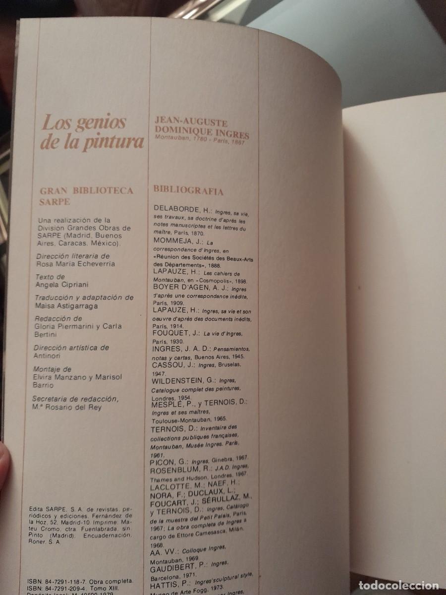 Libros de segunda mano: Libro de Los Genios de la Pintura, Ingres - Foto 3