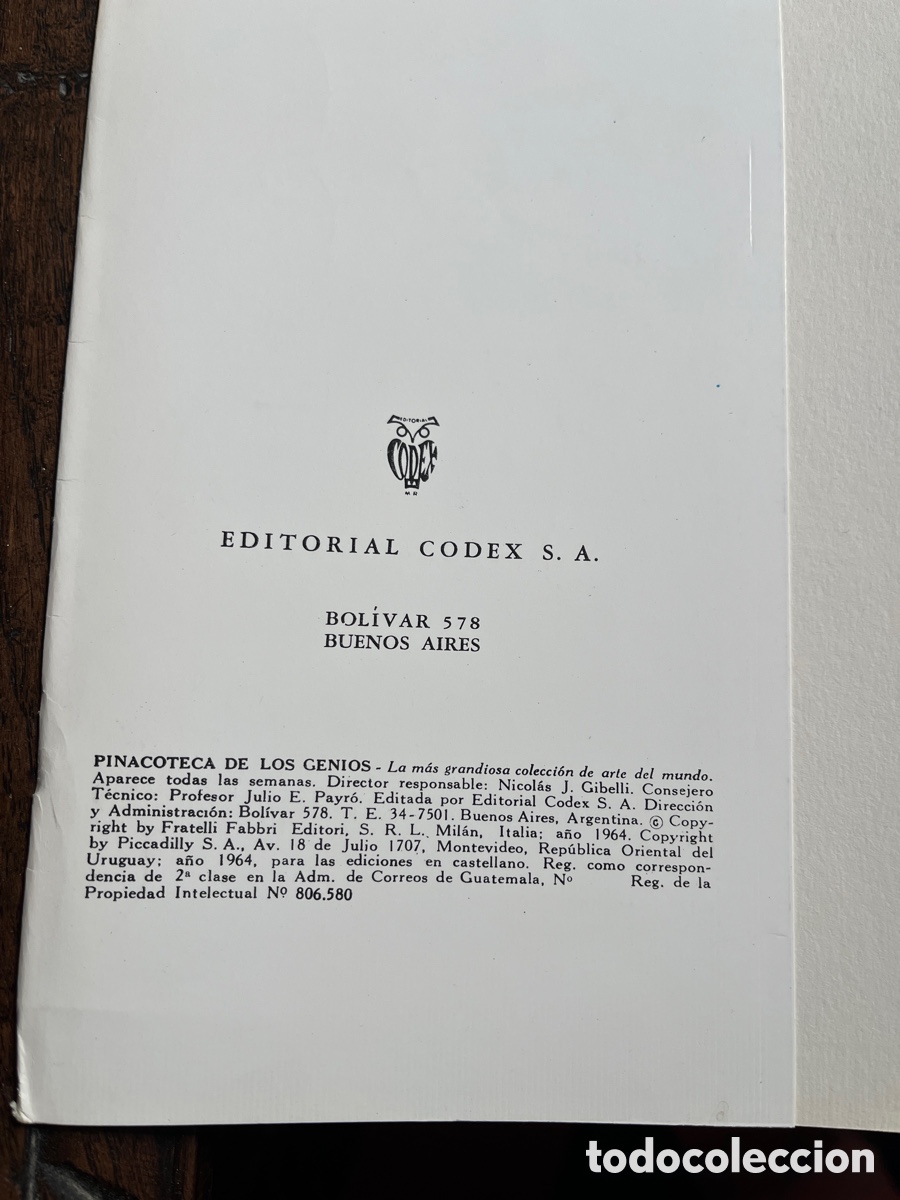 Libros de segunda mano: PINACOTECA DE LOS GENIOS. Editorial C&oacute;dex. Incompleta. - Foto 3