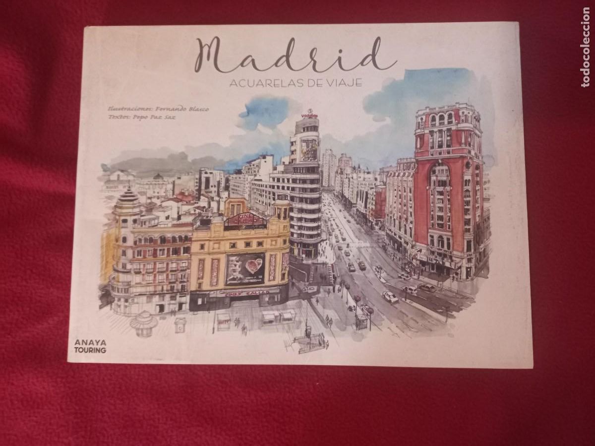 Libri di seconda mano: MADRID ACUARELAS DE VIAJE - F. BLASCO & PEPO PAZ - ED. ANAYA TOURING - CARTONE