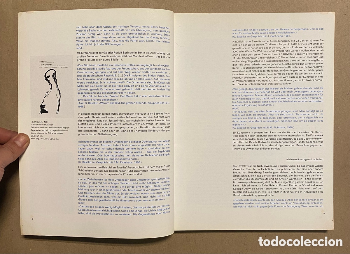 Libros de segunda mano: GEORG BASELITZ. BENEDIKT TASCHEN 1990. - Foto 3
