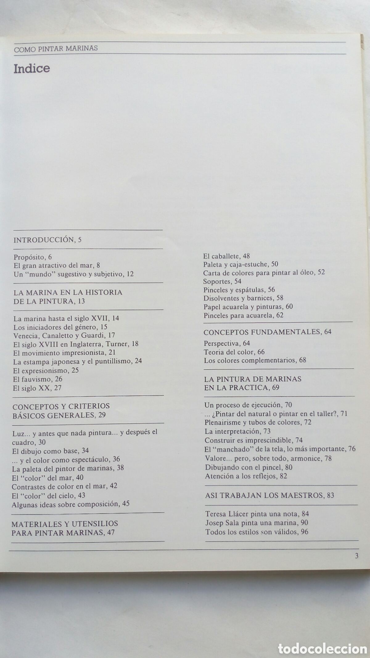 Libros de segunda mano: C&oacute;mo pintar marinas. Francesc Crespo. - Foto 3
