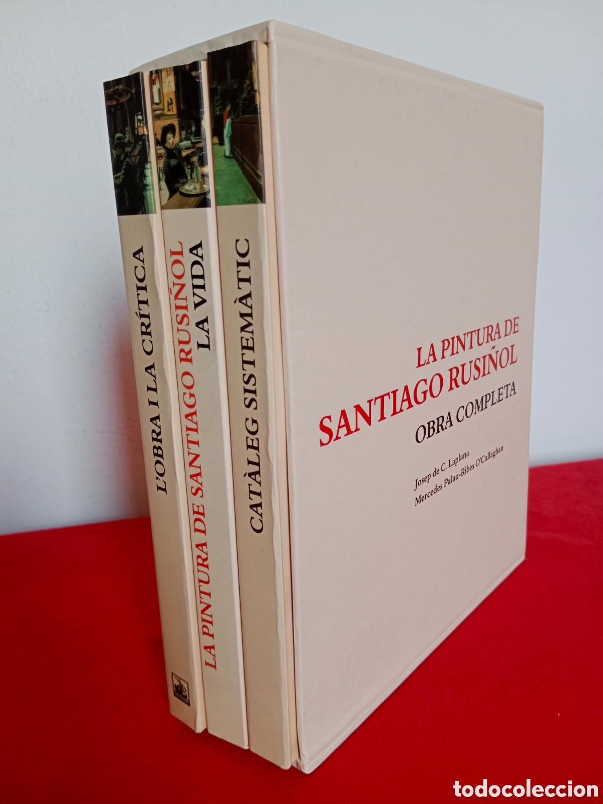 Libros de segunda mano: LA PINTURA DE SANTIAGO RUSI&Ntilde;OL, OBRA COMPLETA, 3 V&Oacute;L. CON ESTUCHE, JOSEP LAPLANA , PRIMERA EDICI&Oacute;N