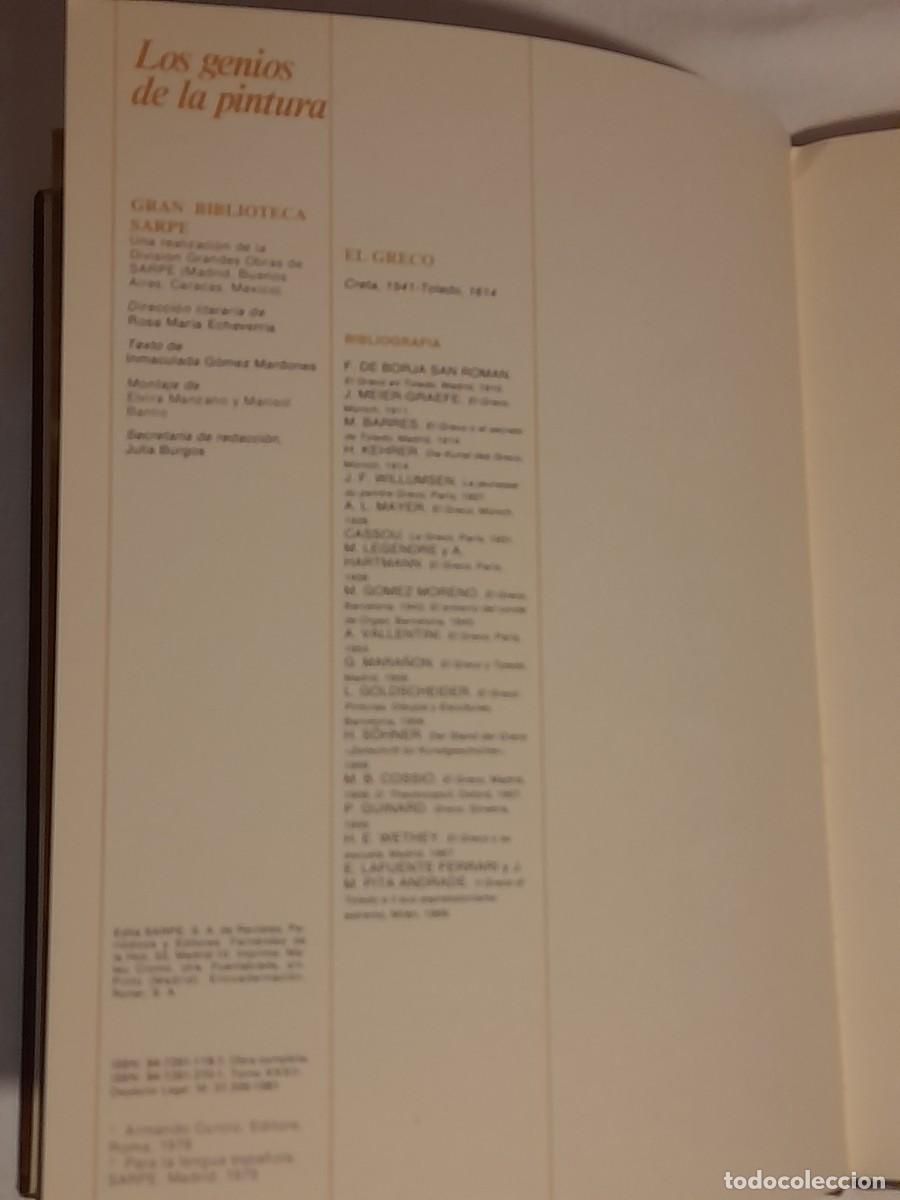Libros de segunda mano: LOS GENIOS DE LA PINTURA. EL GRECO. - Foto 4