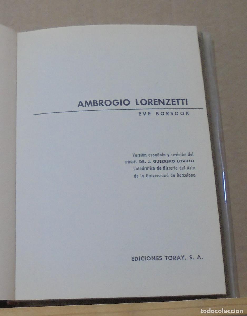Libros de segunda mano: Ambrogio Lorencetti. Eve Borsook - Foto 2
