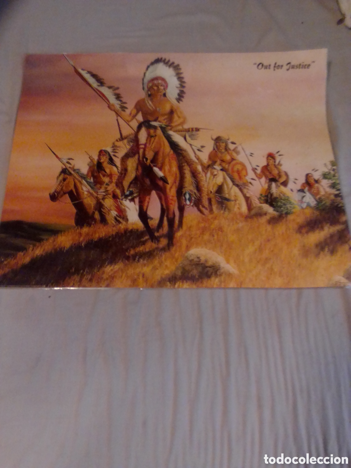 Libros de segunda mano: LAMINA PLASTIFICADA DE CHEROKEES PARA CUADRO - Foto 1