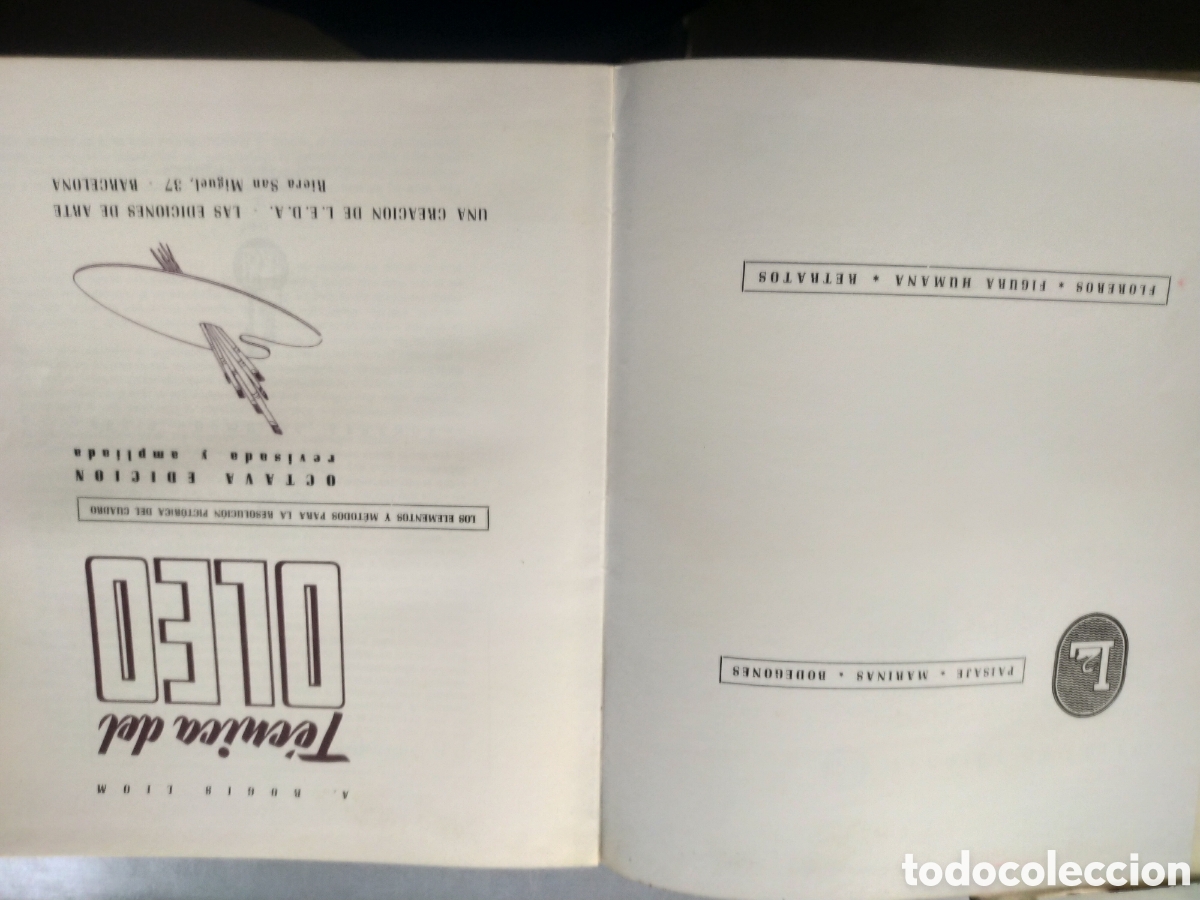 Libros de segunda mano: T&eacute;cnica del Oleo.A.Bogis.Liom. - Foto 4