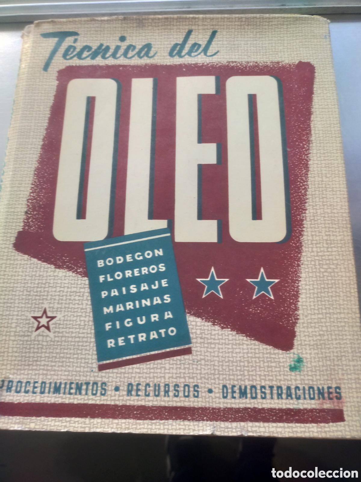 Libros de segunda mano: T&eacute;cnica del Oleo.A.Bogis.Liom. - Foto 1