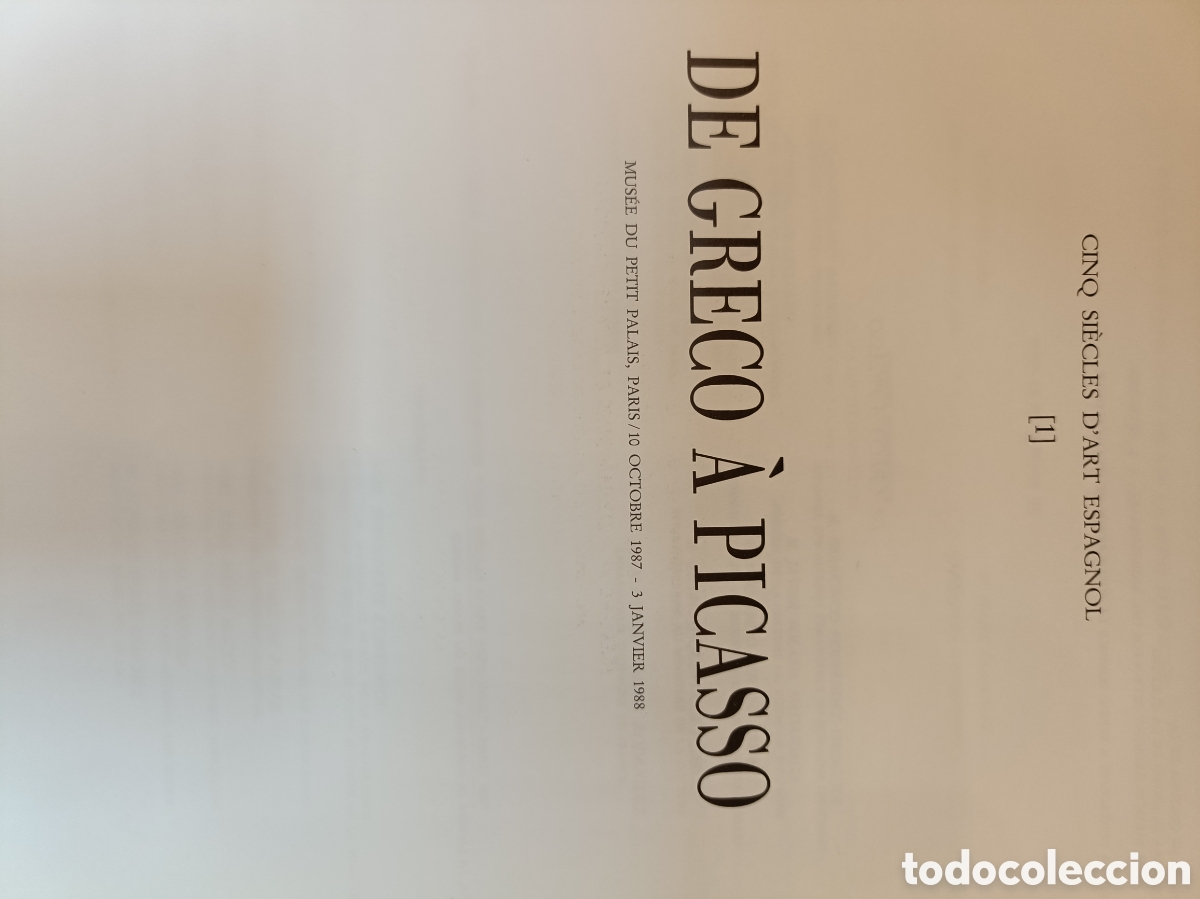 Libros de segunda mano: DE GRECO A PICASSO. MUSEE DU PETIT PALAIS. - Foto 11