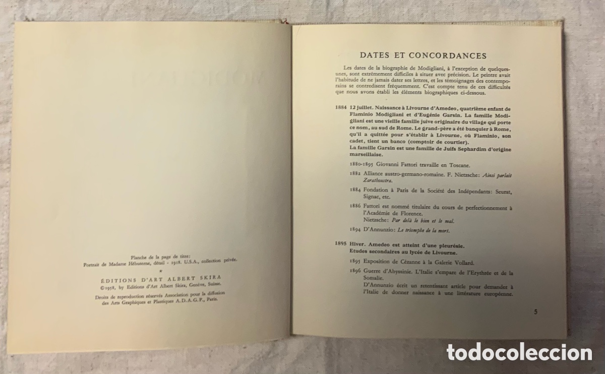 Libros de segunda mano: MODIGLIANI. Editions D&rsquo;art Albert Skira - Foto 5