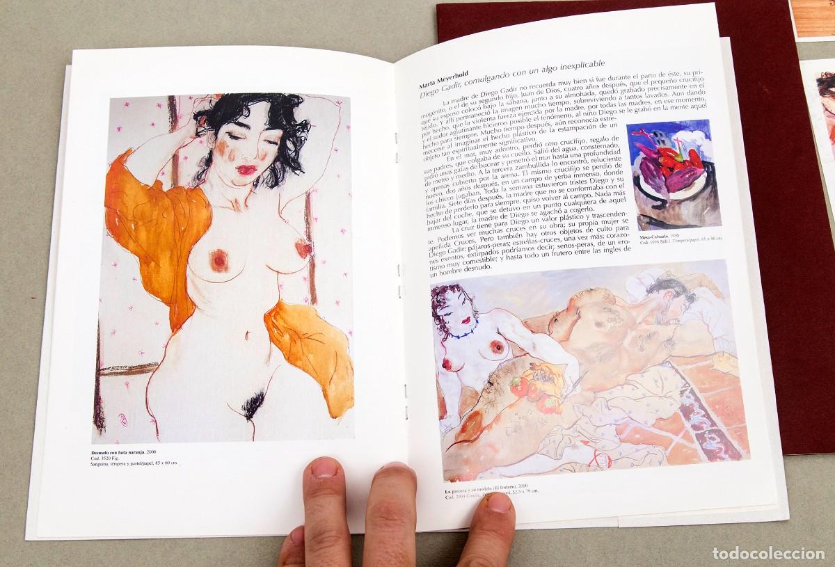 Libros de segunda mano: GADIR - 4 CATALOGOS CON DEDICATORIA AUT&Oacute;GRAFA DEL PINTOR - Foto 3