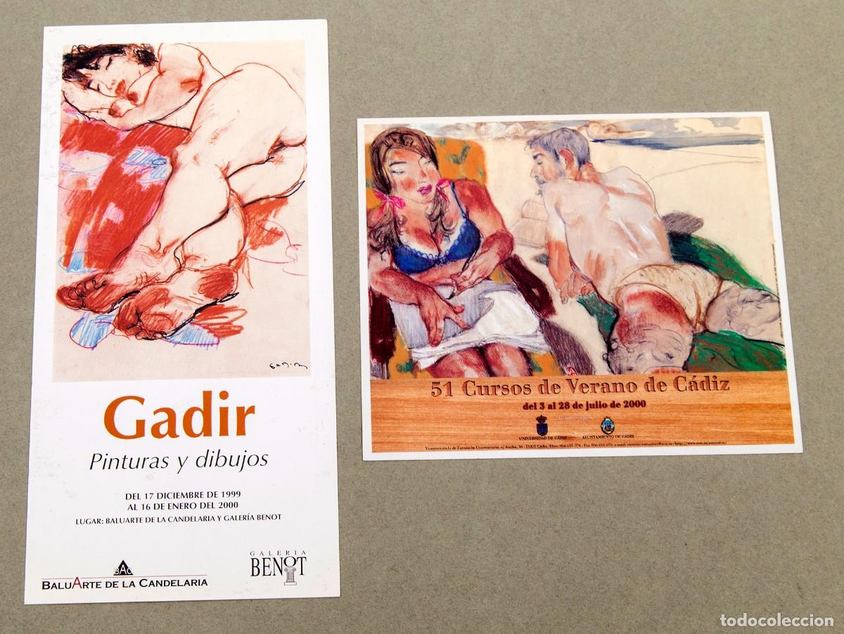 Libros de segunda mano: GADIR - 4 CATALOGOS CON DEDICATORIA AUT&Oacute;GRAFA DEL PINTOR - Foto 6