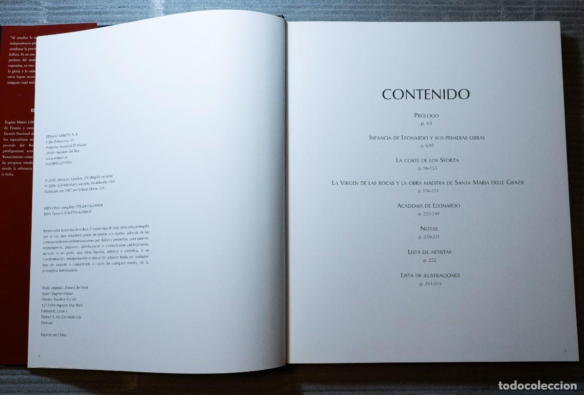 Libros de segunda mano: Leonardo Davinci, dos tomos, de Editorial Edimat. - Foto 5