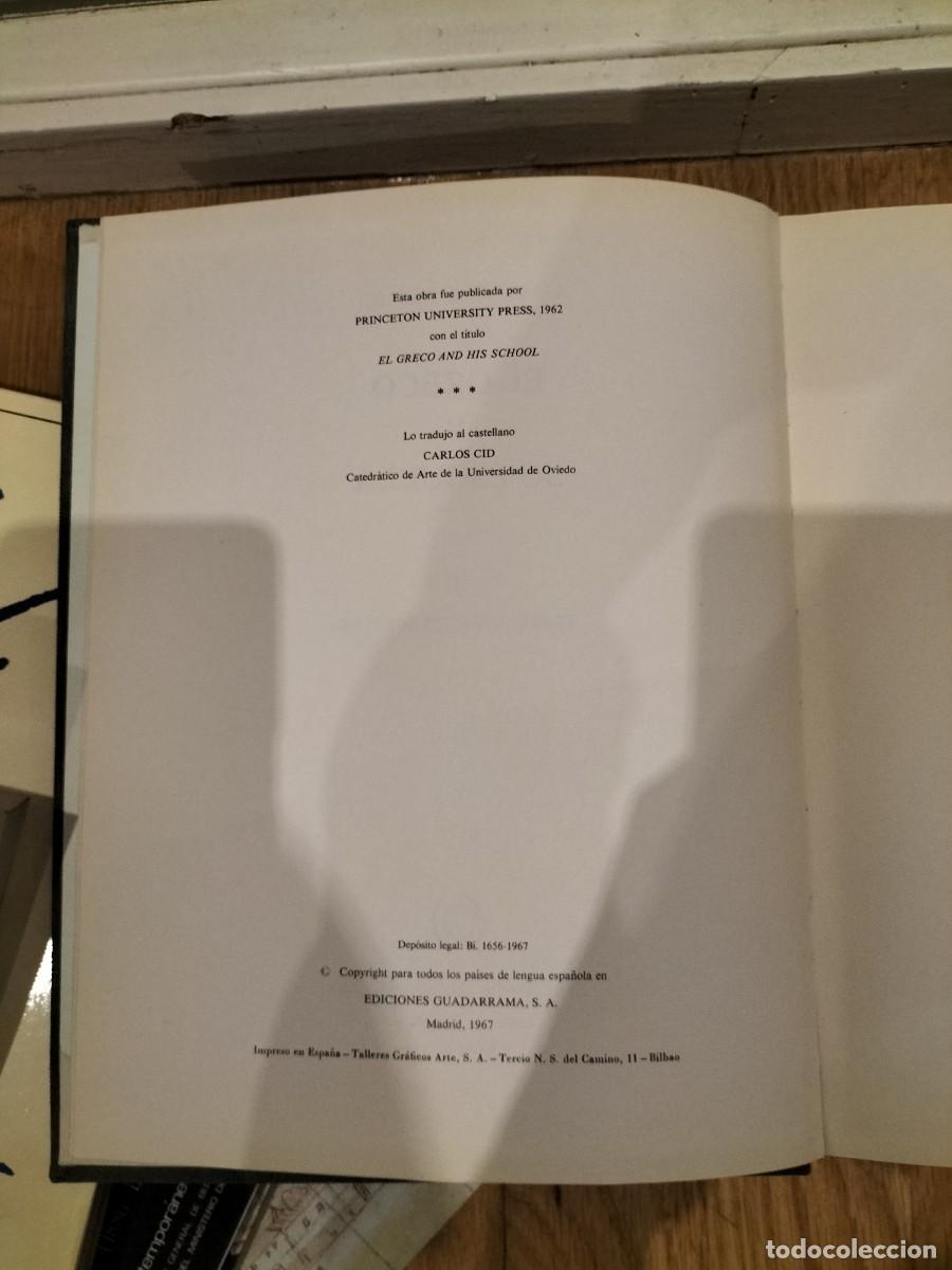 Libros de segunda mano: EL GRECO Y SU ESCUELA. Harold E. Wethey. DOS TOMOS - Foto 2