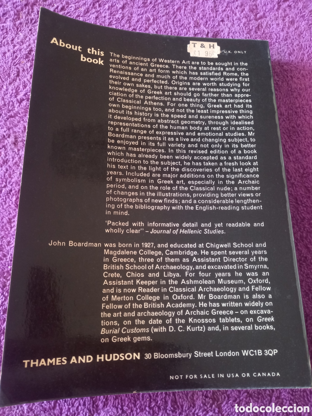 Libros de segunda mano: Greek art. John Boardman. - Foto 3