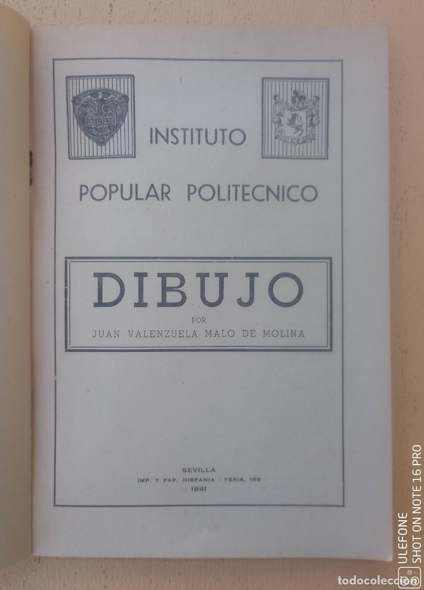 Libros de segunda mano: Libro de Dibujo del Instituto Popular Polit&eacute;cnico - Foto 3