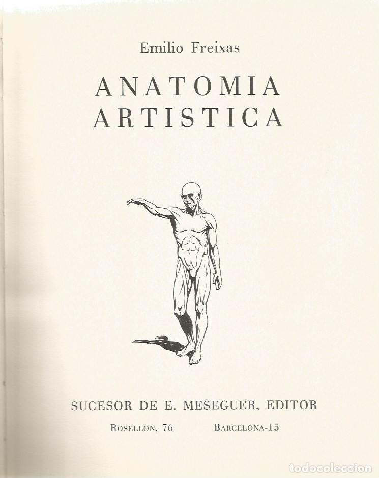 Libros de segunda mano: ANATOM&Iacute;A ART&Iacute;STICA - EMILIO FREIXAS - Foto 3