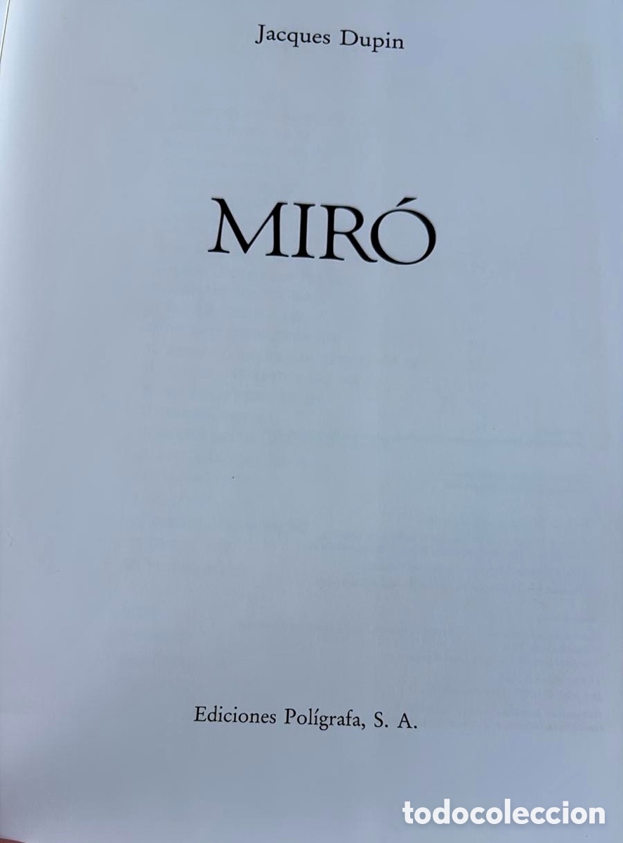 Libros de segunda mano: Miro. Jacques Dupin. Edici&oacute;n Inglesa . - Foto 4