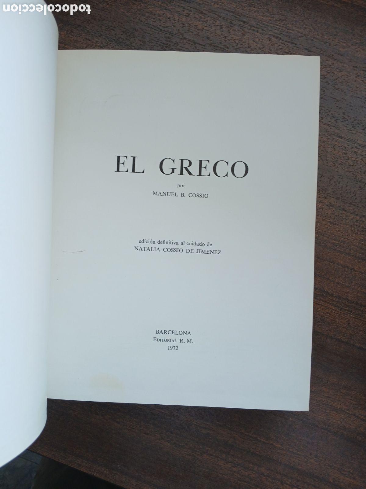 Libros de segunda mano: El Greco, Manuel B. Coss&iacute;o - Foto 2