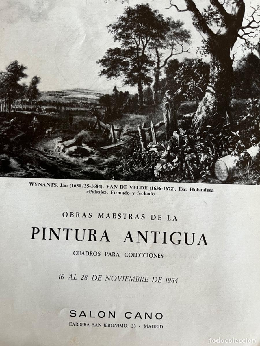 Second hand books: Cat&aacute;logo Exposici&oacute;n Pintura Antigua en el Sal&oacute;n Cano, 1964