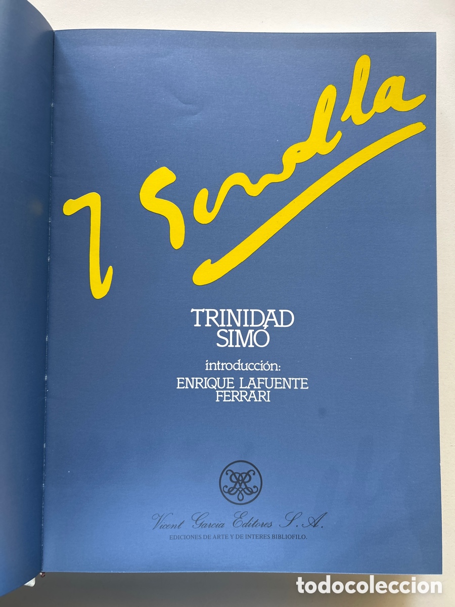 Libros de segunda mano: SOROLLA TRINIDAD SIMO